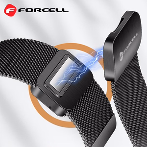Hihna Samsung Galaxy Watch:lle Forcell F-Design FS11 magneettinen teräs 20 mm hopeinen