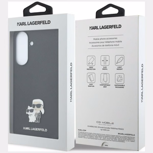 KARL LAGERFLED case for SAMSUNG A37 KLHCSA37PSAKCMPK (Saffiano W/ K&C Metal Logo) black