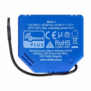 Shelly Qubino Wave 1 - 1-channel flush-mounted relay/Z-Wave controller 230 V