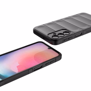 Magic Shield Case joustava panssari Suojakuori Samsung Galaxy A24 4G:lle punainen