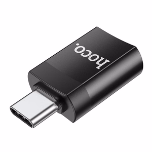 Sovitin Hoco UA17 Type-C USB-A musta