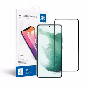 Suojalasi Blue Star - SAMSUNG Galaxy S23+ koko näyttö (täysliimaus/kuoriystävällinen) - musta