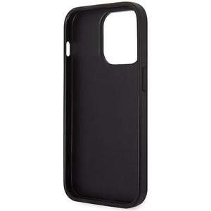 Karl Lagerfeld Saffiano Choupette Head Patch kotelo iPhone 14 Pro Max - musta - musta
