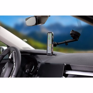 Magneettinen autopuhelinteline MagSafe-yhteensopiva Forcell F-Grip PrecisionX tuulilasi / kojelauta / ilmaventtiili musta