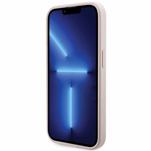 Guess 4G Printed Stripes MagSafe -suojakuori iPhone 15 Prolle - vaaleanpunainen
