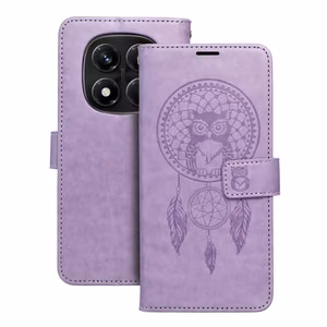 MEZZO kirjakotelo XIAOMI Redmi Note 14 PRO 4G:lle unisuodatin violetti
