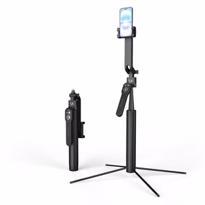 Wozinsky WST-360YS Selfie Stick with Tripod Function with 360° AI Auto Face Tracking Gesture Control - Black