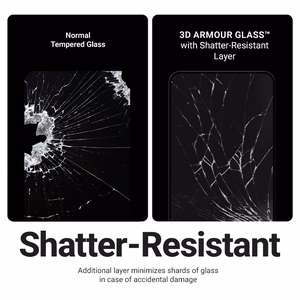 Crong 3D Armor Glass tempered-glass screen protector for iPhone 17e / 16e / 14 / 13 / 13 Pro, with installation frame