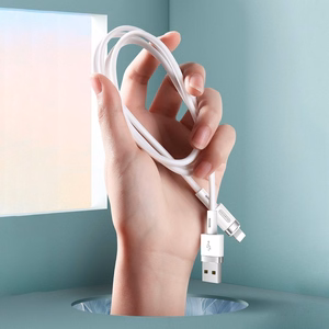 Joyroom Liquid Silicone -datakaapeli N2 USB-A / Lightning 2,4A 1,2 m - valkoinen