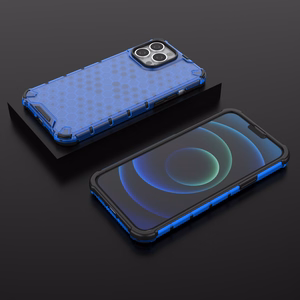 Honeycomb Asia panssari kansi TPU puskuri iPhone 13 Pro Max sininen