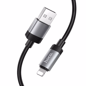 Hoco X117 kaapeli USB A - Lightning 2,4A 1 m musta