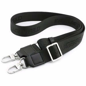 Karl Lagerfeld Big Strap Karl Metal Logo MagSafe suojakuori iPhone 17 Pro:lle - musta