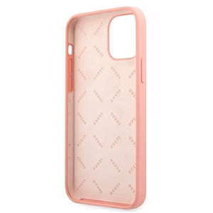 Guess GUHCP12LLSPEWPI iPhone 12 Pro Max 6.7" vaaleanpunainen/vaaleanpunainen kova kotelo Peony-mallisto