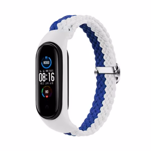 Punottu hihna Smart Band M3/M4/M5/M6 valko-sininen