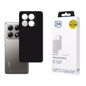 3mk Silikoninen Suojakuori Xiaomi 14T Pro:lle - musta