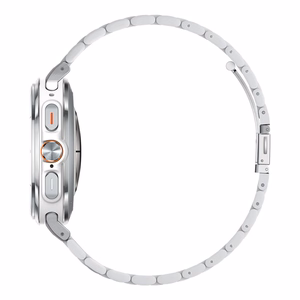 Spigen Modern Fit Band -metalliranneke Samsung Galaxy Watch Ultra 47 mm -kellolle, hopea