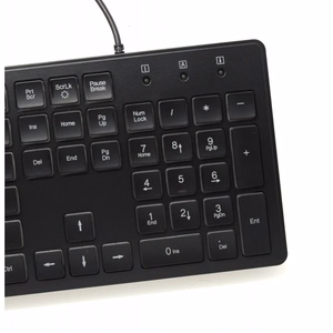 ART langallinen näppäimistö USB A QWERTY valolla ohut AK-20 musta
