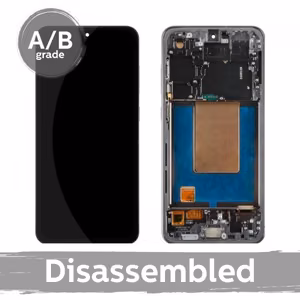 LCD-näyttö yhteensopiva Samsung S721 S24 FE kehyksellä / grafiitti (musta) / (9,5/10 purettu)