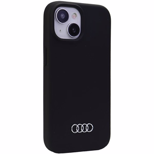 Audi silikonikuori iPhone 15 Plus:lle - musta
