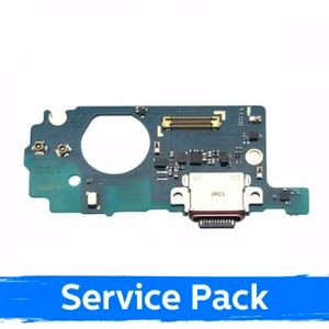 Latausportti yhteensopiva Samsung G715 Xcover Pro flex-kaapelilla / hopeinen (Service Pack)