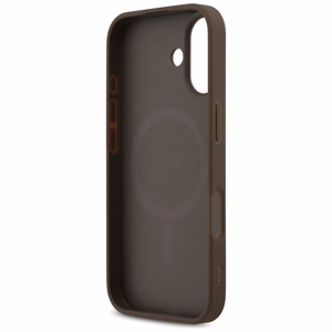 Guess 4G Printed Stripes MagSafe-suojakuori iPhone 17:lle - ruskea