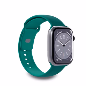 Puro ICON joustava ranneke Apple Watch 44 / 45 / 46 / 49 mm -kellolle, koot S/M ja M/L, Jade -värinen