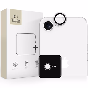 Tech-Protect Camring Fit+ linssisuoja iPhone 16e / 17e:lle - läpinäkyvä