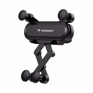 Wozinsky painovoima-auton puhelinteline ilmaventtiiliin musta (WCH-05)