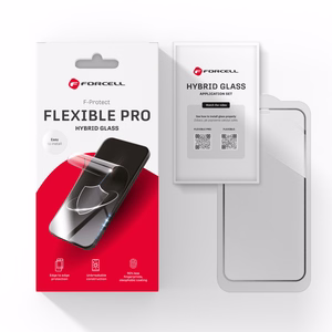 Hybrid glass to iPhone 16 PRO Forcell Flexible 5D black
