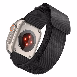 Ranneke Apple Watch:lle Forcell F-Design FA05 nylon tarrakiinnitys 38 / 40 / 41 mm musta