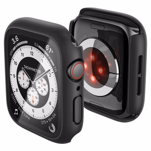 Spigen Thin Fit 360 -suojakuori mallille Apple Watch 44 mm – musta