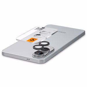 Spigen Optik Pro GLAS.TR Ez Fit 2-pack Kameransuoja Samsung Galaxy S25 Edge:lle - musta