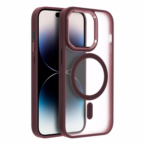 Suojakuori iPhone 17 PRO:lle Full Matte Mag Cover yhteensopiva MagSafe punainen