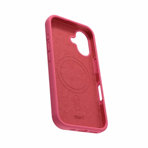 Etteri Silicone Mag case for iPhone 16 Plus 6,7" raspberry