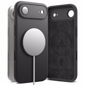 Ringke Silikoninen Magneettinen MagSafe Suojakuori iPhone 17 Air:lle - Musta
