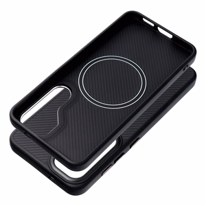 Case for Samsung S26 PLUS Carbon Elite Mag Cover compatible with MagSafe black