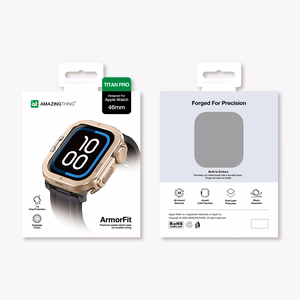 AmazingThing Titan Pro Metallisuojakuori Apple Watch 11 46mm Alumiini - Kultainen
