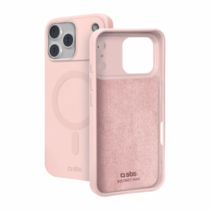 SBS Instinct Mag -suojakuori iPhone 18 Pro / 17 Pro -malleille, MagSafe-yhteensopiva, vaaleanpunainen
