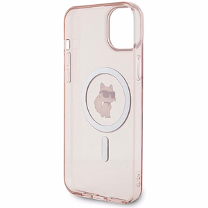 Karl Lagerfeld Suojakuori iPhone 15 Plus 6,7 KLHMP15MHFCCNOP vaaleanpunainen HC MagSafe IML C