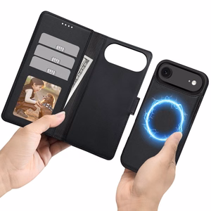 Tech-Protect Wallet MagSafe Suojakuori iPhone 17 Air:lle - Matta Musta