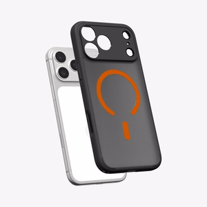 Spigen Ultra Hybrid MagSafe Suojakuori iPhone 17 Pro:lle - Musta ja Oranssi