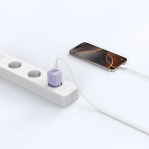 Tech-Protect NCM25 USB-C PD 25W Seinälaturi - Violetti