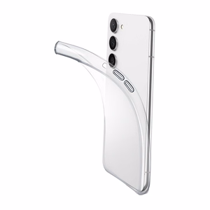 Cellularline Fine suojakuori Samsung Galaxy S23 -laitteelle, läpinäkyvä