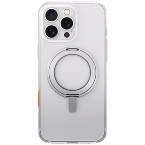 Uniq Swivix 360 Pyörivä Jalusta Suojakuori iPhone 16 Pro Max:lle - Läpinäkyvä