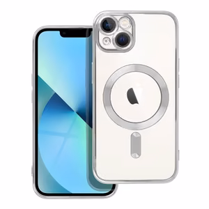 Suojakuori iPhone 13:lle Electro Mag Cover yhteensopiva MagSafe-version kanssa hopeinen