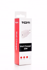 SEEK TOTI 20 W USB-C PD -seinälaturi, valkoinen