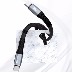 Dudao L10C USB-C - USB-C PD kaapeli 100W 5A 0.23m - musta