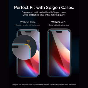 Spigen Glas.tR EZ Fit Pro HD AC yksityisyyttä suojaava karkaistu suojalasi mallille iPhone 18 Pro Max