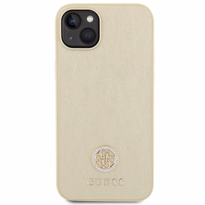 Guess GUHCP15MPS4DGPD iPhone 15 Plus 6,7 kultainen/kultainen kovakuori Strass Metal Logo