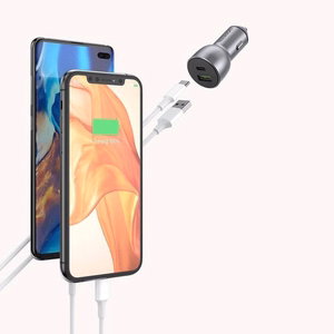 Ugreen autolaturi USB / USB Type C Quick Charge 3.0 Power Delivery 36W 3A harmaa (CD213 60980)